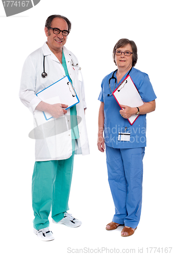 Image of Two medical professionals standing together
