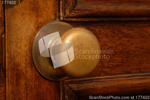 Image of Antique door and door knob