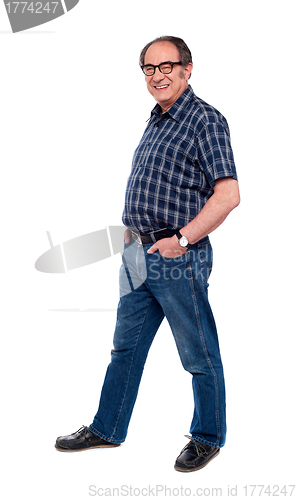 Image of Handsome male posing in trendy casuals