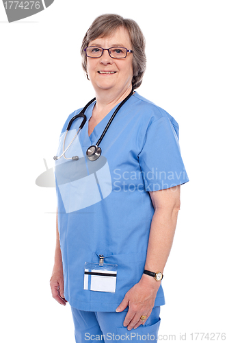 Image of Female medical professional with stethoscope