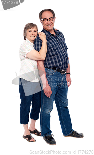 Image of Full length shot of an aged couple