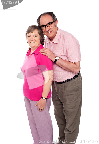 Image of Portrait of happy senior couple