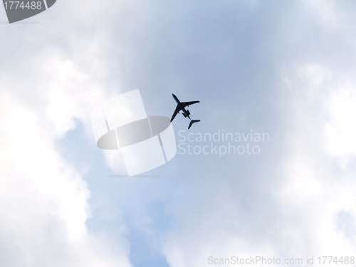 Image of plane in the sky