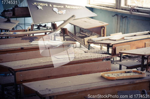 Image of Abandoned school in Chernobyl 2012 March 14