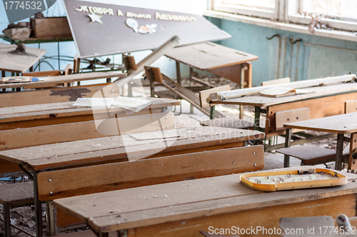 Image of Abandoned school in Chernobyl 2012 March 14