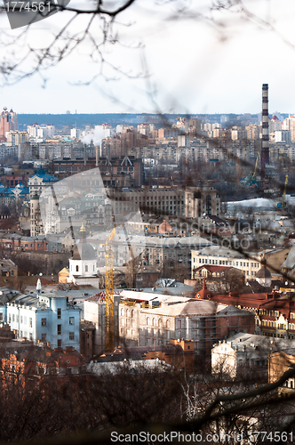 Image of Kiev city from a mountain