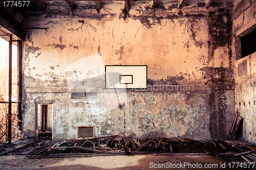 Image of Basket ball room in Chernobyl