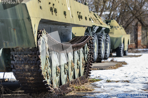 Image of Old war machine outdoors