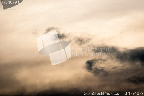 Image of Dark clouds on the sky