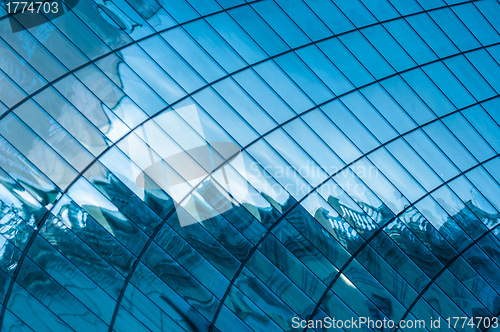 Image of Blue windows background