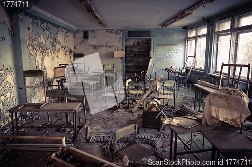 Image of Abandoned school in Chernobyl 2012 March 14