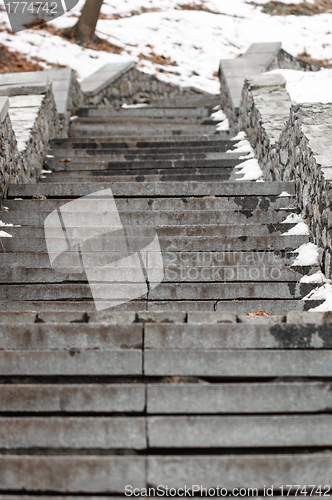 Image of Old Stairs in the winter