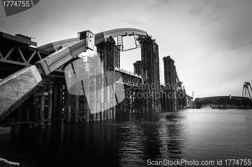 Image of An old bridge on the river