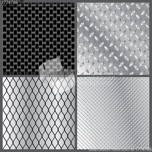 Image of Grey metal textures