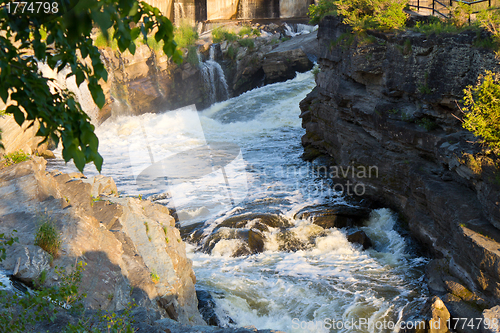 Image of Fast flowing water in rapids