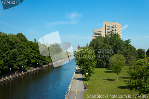 Image of The Rideau Canal in Ottawa, Canada