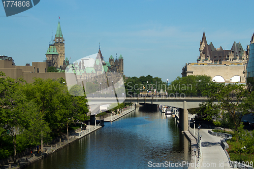 Image of The Rideau Canal in Ottawa, Canada