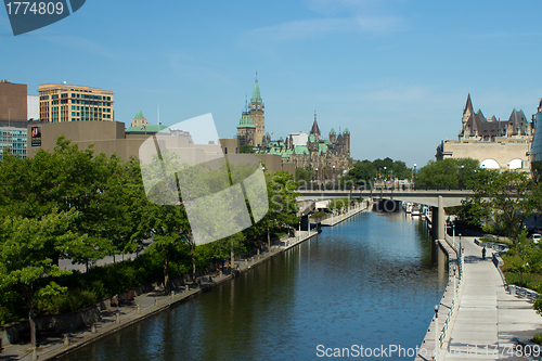 Image of The Rideau Canal in Ottawa, Canada