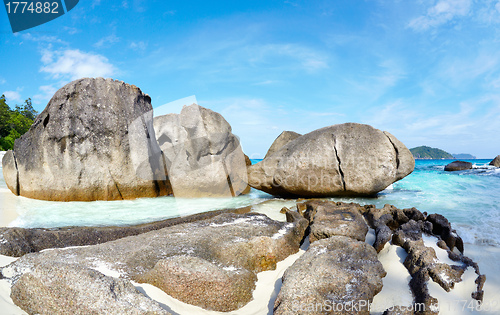 Image of Boulders and ocean