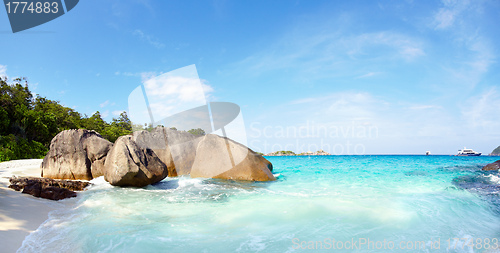 Image of Boulders and ocean