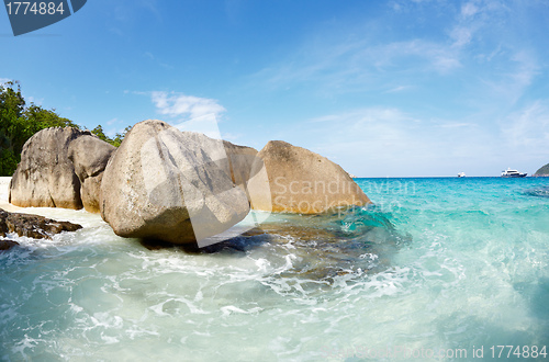 Image of Boulders and ocean