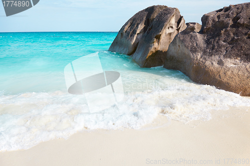 Image of Boulders and ocean