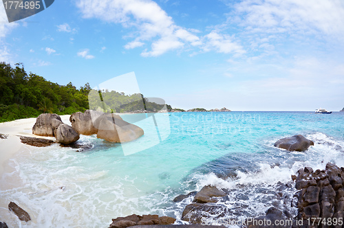 Image of Boulders and ocean