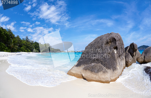 Image of Boulders and ocean