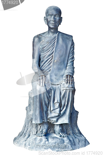 Image of statue of buddhist monk