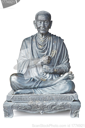 Image of statue of buddhist monk