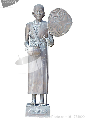 Image of statue of buddhist monk