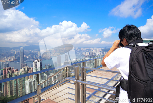 Image of Hong Kong skyline from Victoria Peak