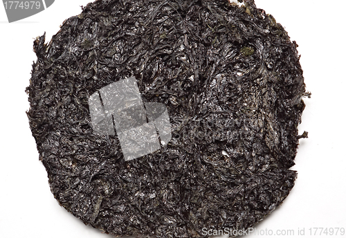Image of One type of dried seaweed commonly used for salads and soups. 