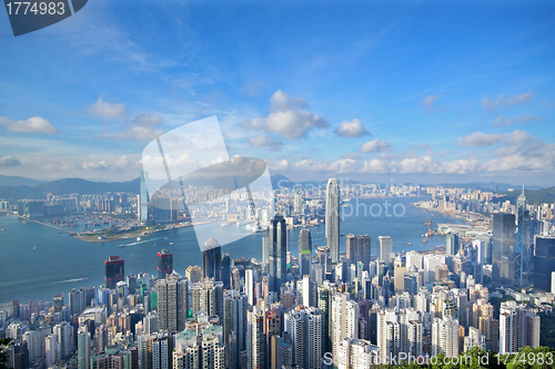 Image of Hong Kong skyline from Victoria Peak