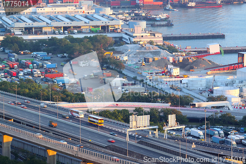 Image of urban area dusk