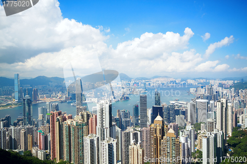 Image of Hong Kong skyline from Victoria Peak