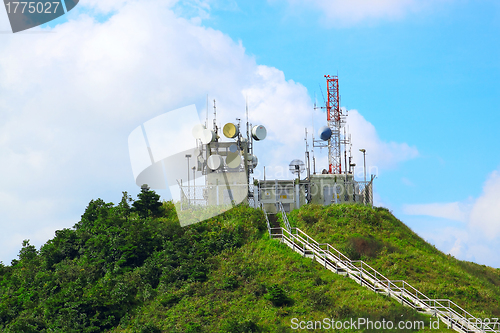 Image of weather station on mountain