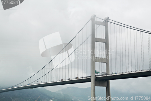 Image of Tsing ma bridge in mist