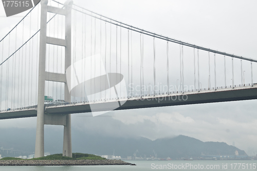 Image of Tsing ma bridge in mist