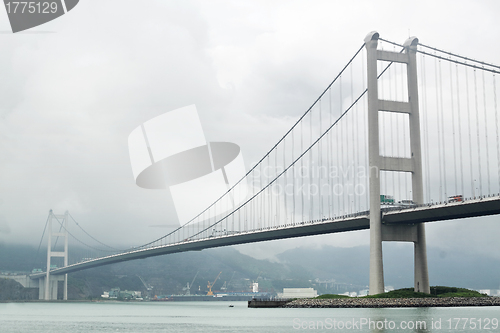 Image of Tsing ma bridge in mist