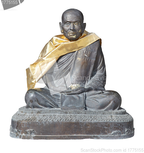 Image of statue of buddhist monk