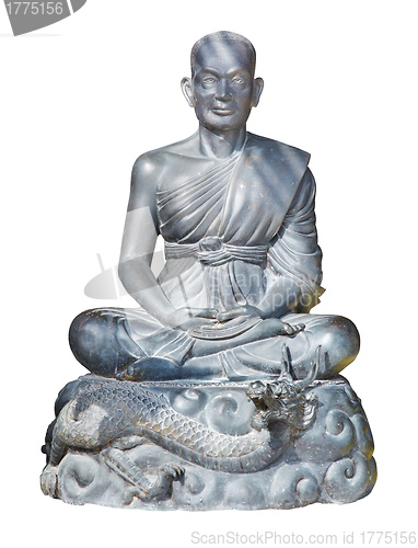 Image of statue of buddhist monk