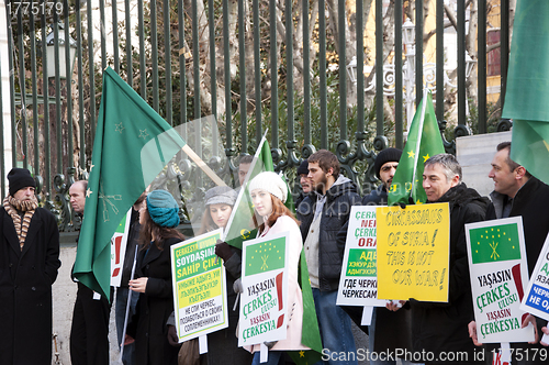 Image of Circassians Protesting