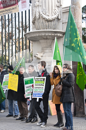 Image of Circassians Protesting
