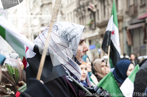 Image of Syrians Protesting