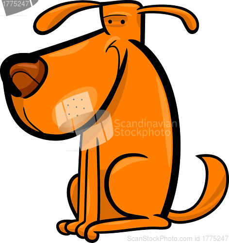 Image of cartoon doodle of cute dog