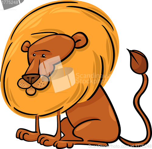 Image of African Lion Cartoon