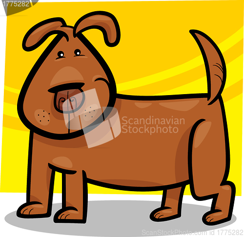 Image of cartoon doodle of cute dog