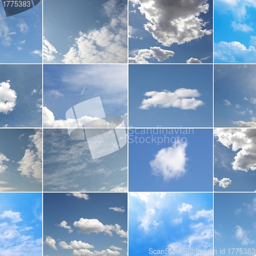 Image of Blue sky collage