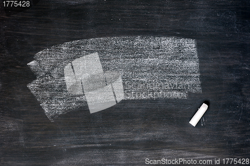 Image of Smudged blackboard background with chalk and copy space